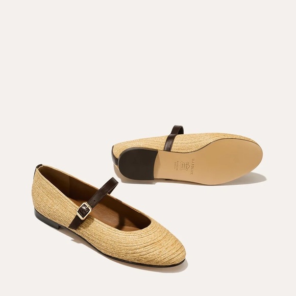 Margaux The Demi Jane Flats in Natural Raffia Woven - Picture 4 of 16